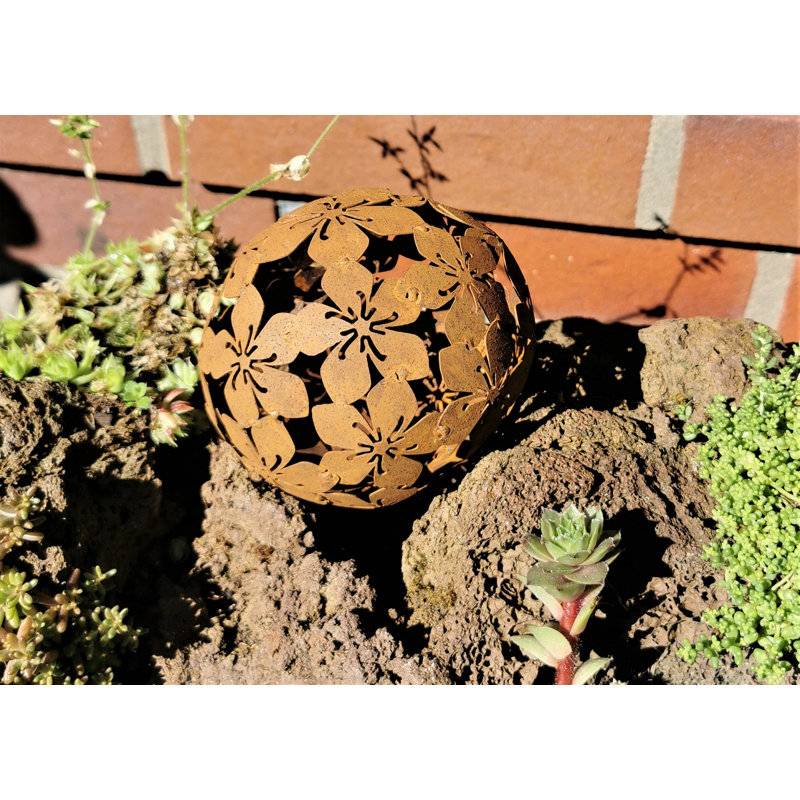 Charro Steel Gazing Ball, 10cm H x 10cm W x 10cm D