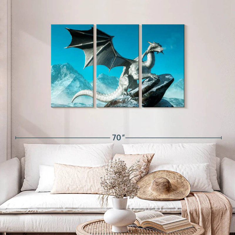 Kelan Winter Dragon, 28" H x 45" W