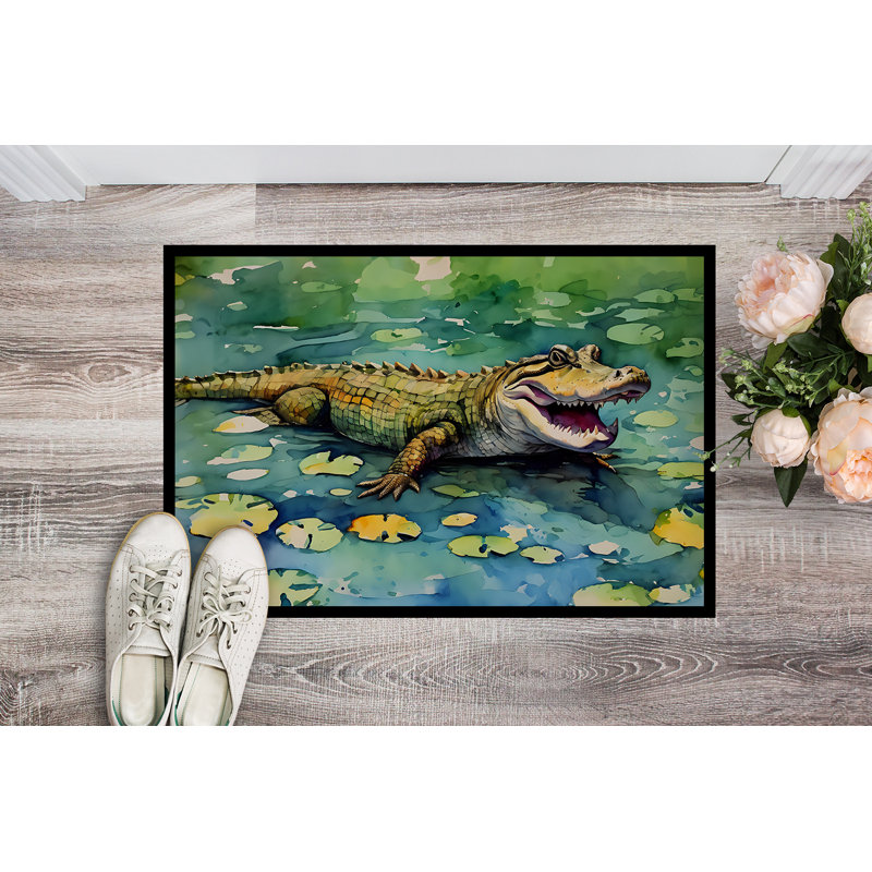 Litcy Non-Slip Doormat, L 18 po x L 27 po