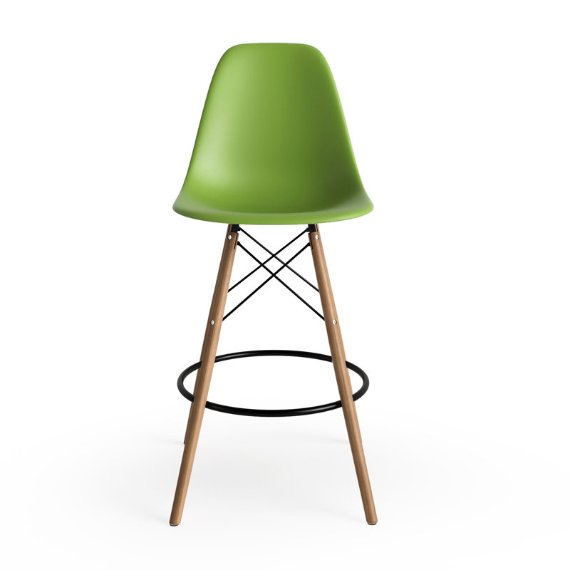 Jordan Bar & Counter Stool, Green/Natural, Counter Stool (26" Seat Height)