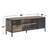 55-Inch TV Stand With 1 Drawers And 4 Storage Compartments, Rustic Oak And Black