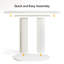 Faux Marble Bar Table, 47-inch Counter Height Table