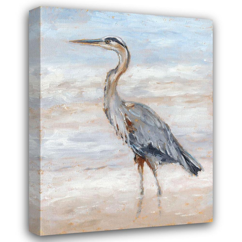 «Dovecove Harper, Ethan», reproduction d'art sur toile tendue: Beach Heron II, H 18 po x l 15 po
