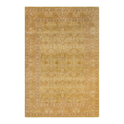 Seteria One-of-a-Kind 6' 2" X 9' 1" 2000s Wool Area Rug in Green