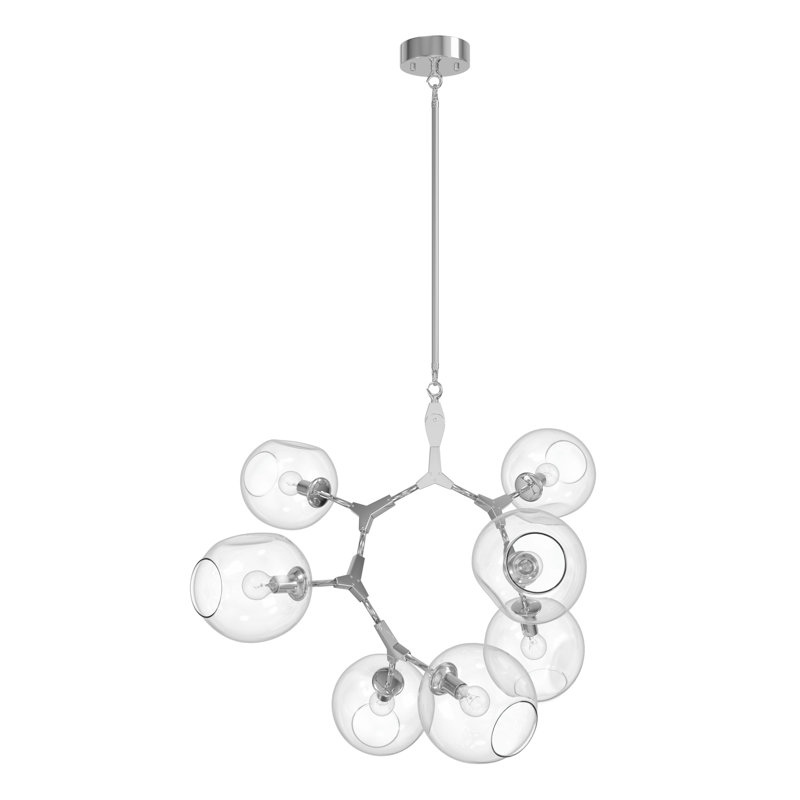 Fairfax 7 - Light LED Chandelier, Matte Chrome