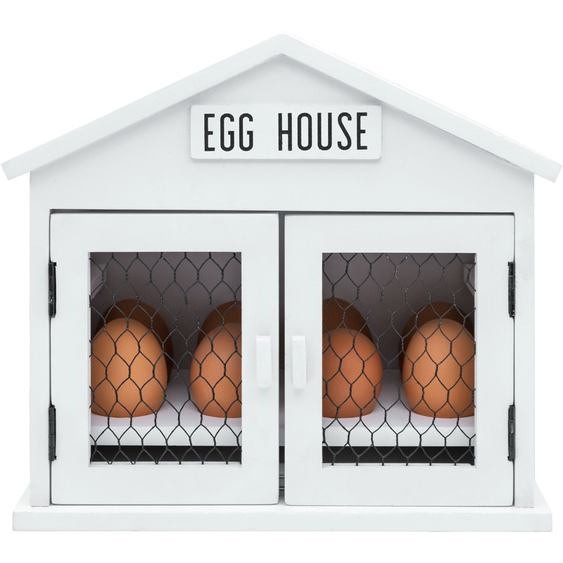 Dorning Wood Food Storage Container, White