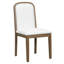 Ensemble de chaises de salle à manger de style rétro avec 4 chaises rembourrées pour la salle à manger et le salon (espresso)-130558045-130558048