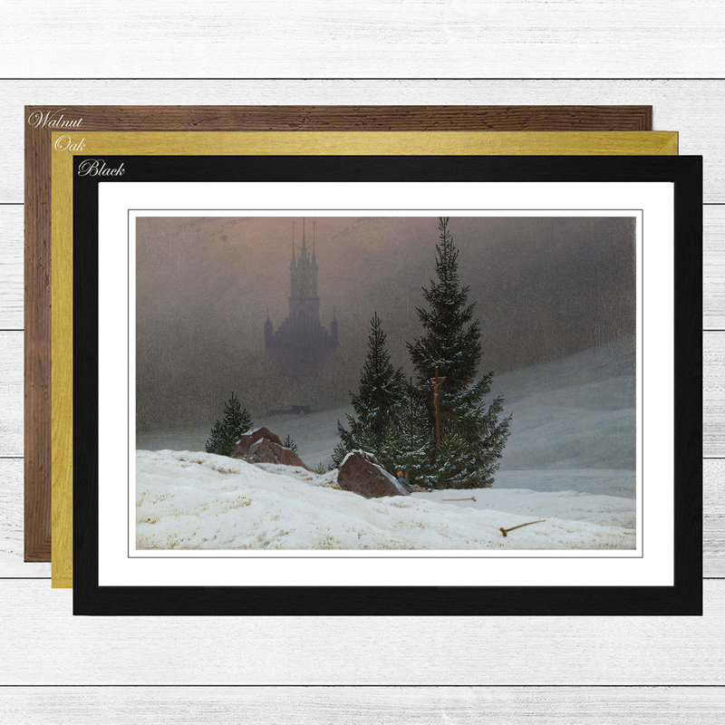 Friedrich Caspar David - Single Picture Frame Painting, Walnut