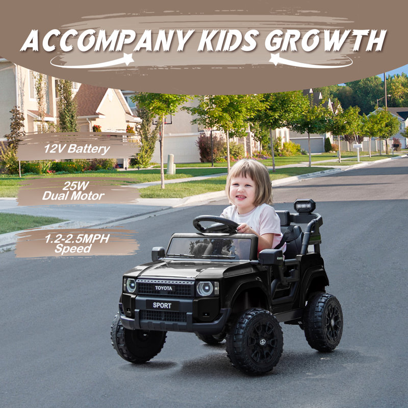 Jouet pour enfant sous-marin à piles sous licence 12 V avec landau, Noir, noir, noir, noir