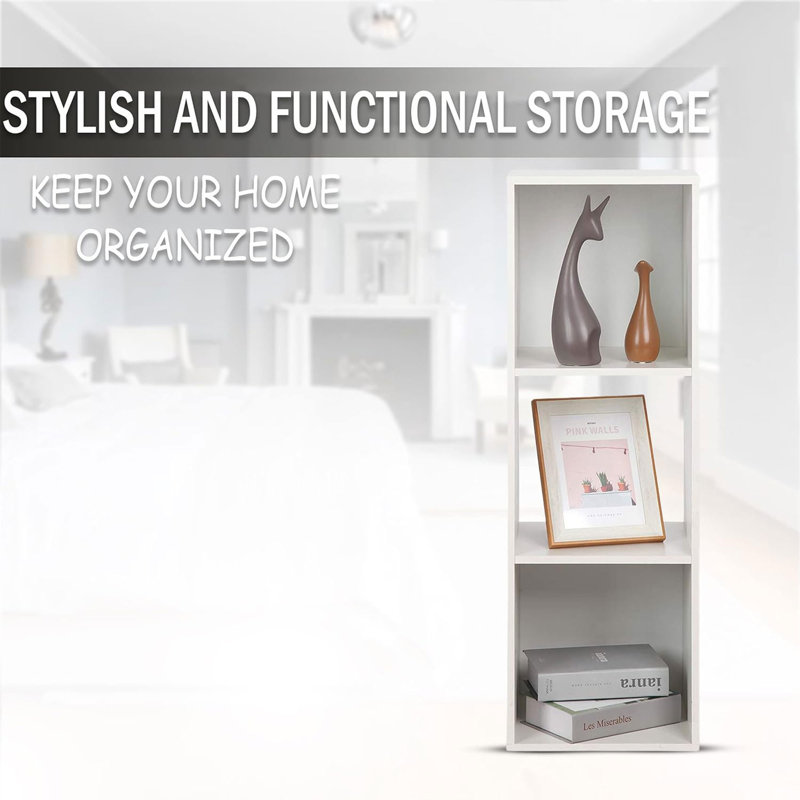 Bookcase, (3 Shelves) 35" H x 24" W x 12" D