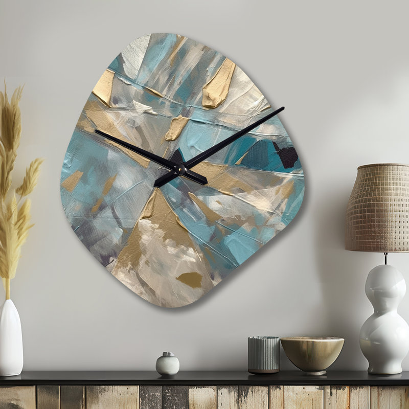 Horloge murale asymétrique en métal Ardennes, Petit