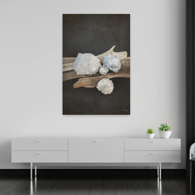 Art côtier abstrait rétro «Sea III», H 60 po x l 40 po