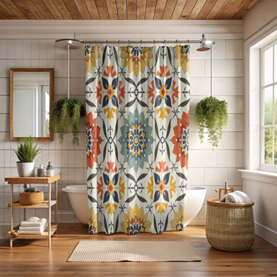 Rideau de douche Nostalgic Mosaic - Premium