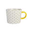 Grande tasse à pois O oz 13 oz, poignée de couleurs vives assorties