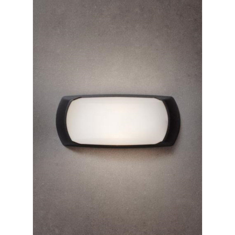 Groseiller Outdoor Bulkhead Light, Black, Incandescent