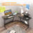 Lacey L-Shaped Metal Base Computer Desk-225453994