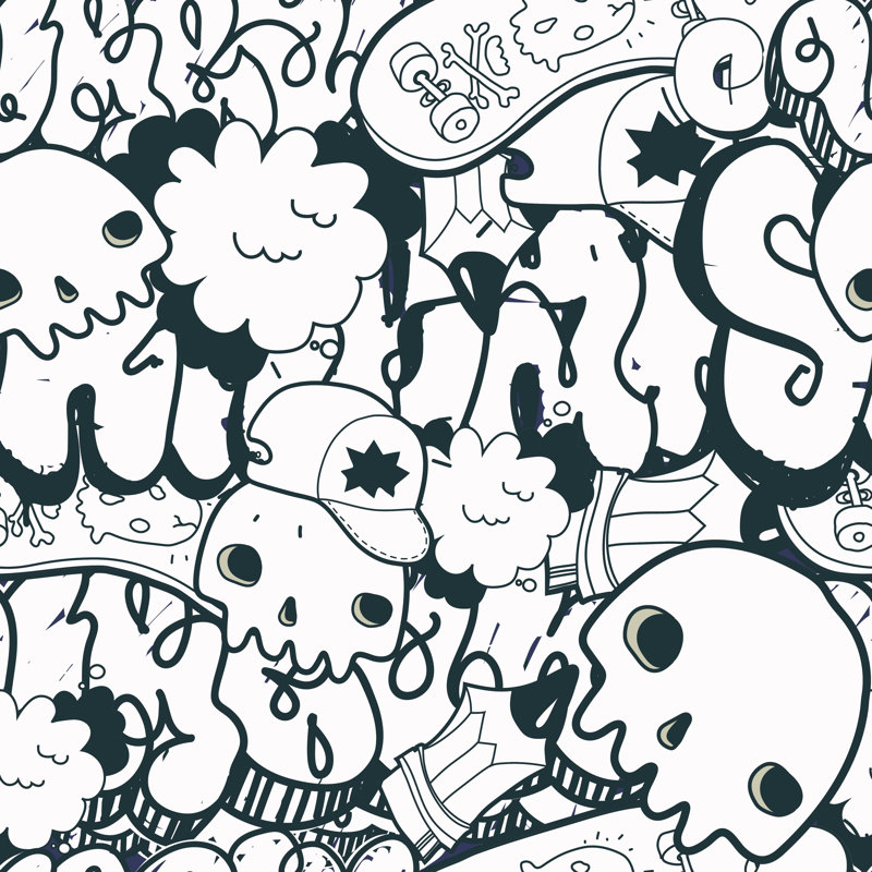 Vector Seamless - Wrapped Canvas Print, 30cm H x 30cm W x 3.8cm D