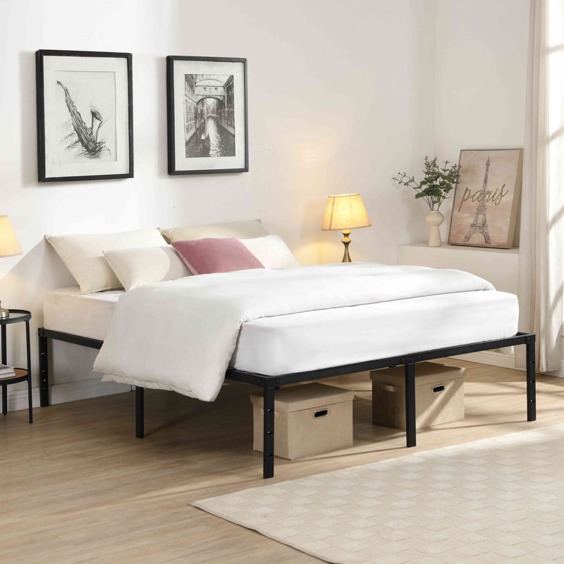Bed Frame , Heavy Duty Metal Bed Frame , Quick & Easy Assembly, No Noise