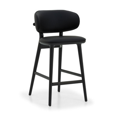 Soren Upholstered Stool with Solid Wood Frame