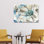 Ensemble de 3 panneaux muraux - Lisa Audit «Indigold IV», art mural sur toile pour le salon, la chambre à coucher ou le bureau 