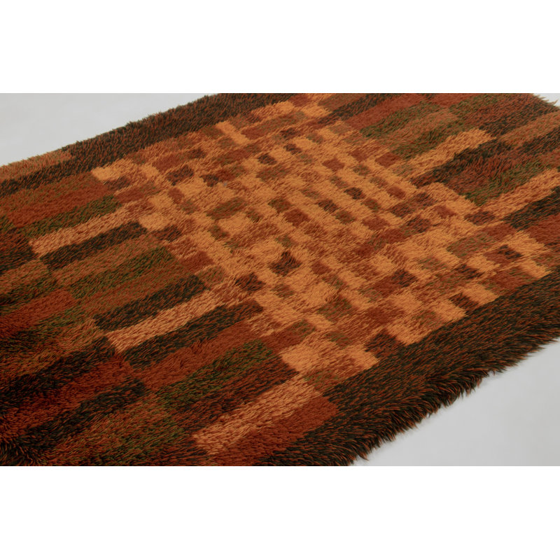 Scandinavian One-of-a-Kind 4'7x6'7 Hand Knotted Area Rug