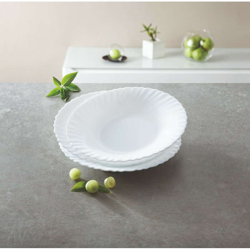 Feston Opal 18 Piece Dinnerware Set, Service for 6