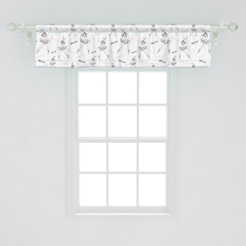 Ensemble de 2 cantonnières Ambesonne Ballerina 92499, L 42 po x L 18 po
