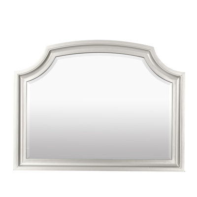 Felix Dresser Mirror, 30 Inch, Low Distortion Glass, Matte Silver Pine