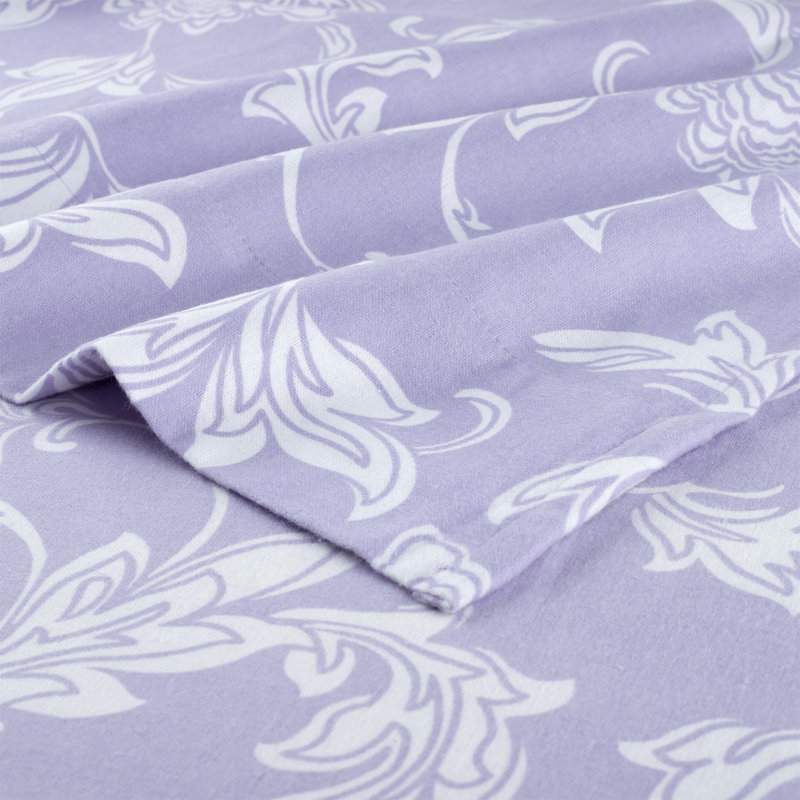 Taies d'oreiller en flanelle de coton brossé 180 g / m² Pointehaven, Ensemble de draps pour très grand lit avec 2 taie