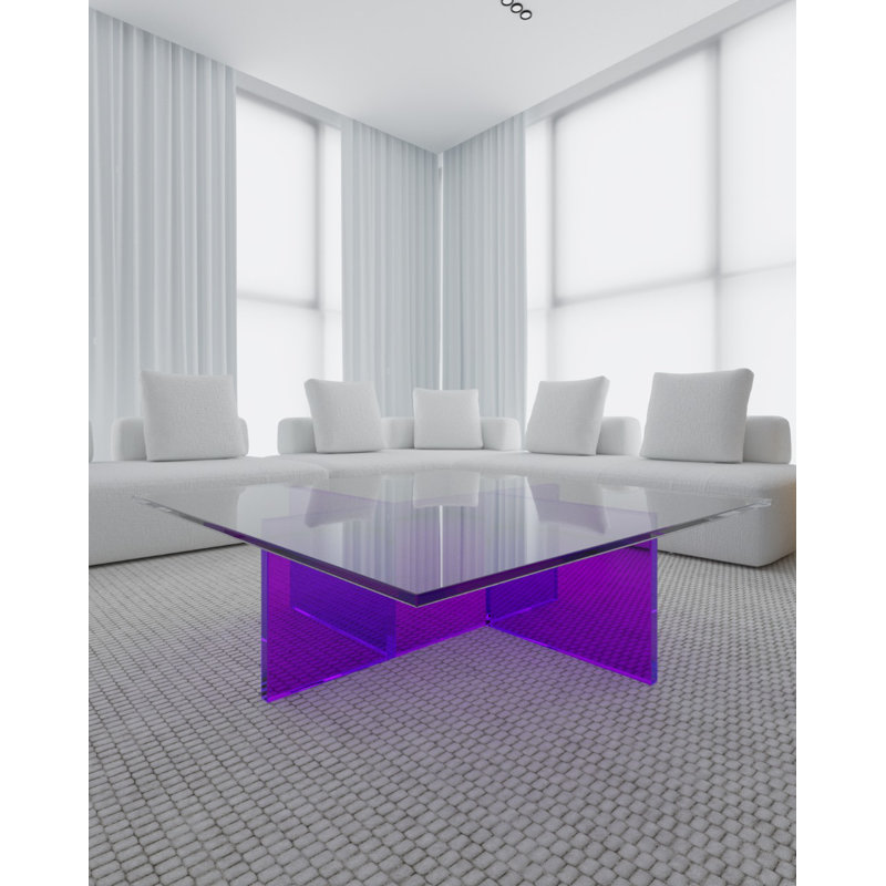 Glass Top Single Coffee Table