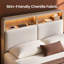 4-Piece Bedroom Set, Fluted Platform Bed with 2 Nightstands and 6-Drawer Dresser-1080814508-1080814509