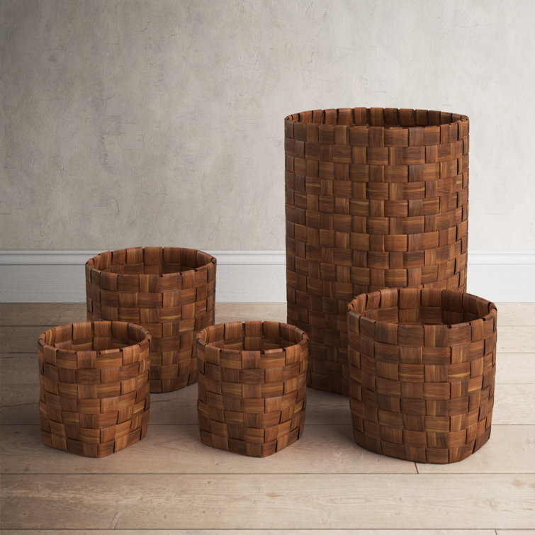 Honey Can Do 3-piece Woven Nesting Basket Set, Brown