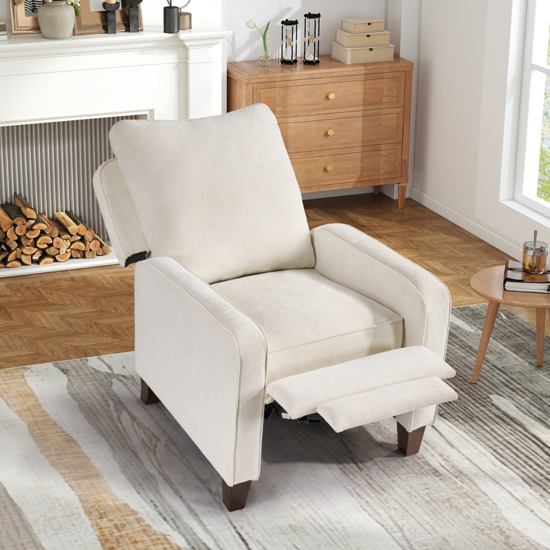 Ensemble de fauteuils inclinables 30 po, Mélange de polyester beige