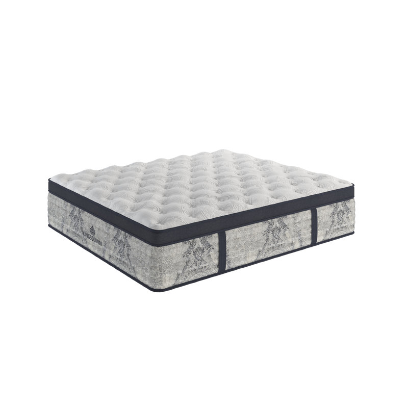 Kingsdown Passions Bankwell 16" Medium Firm Queen Euro Pillow Top Hybrid Luxury Mattress, Queen