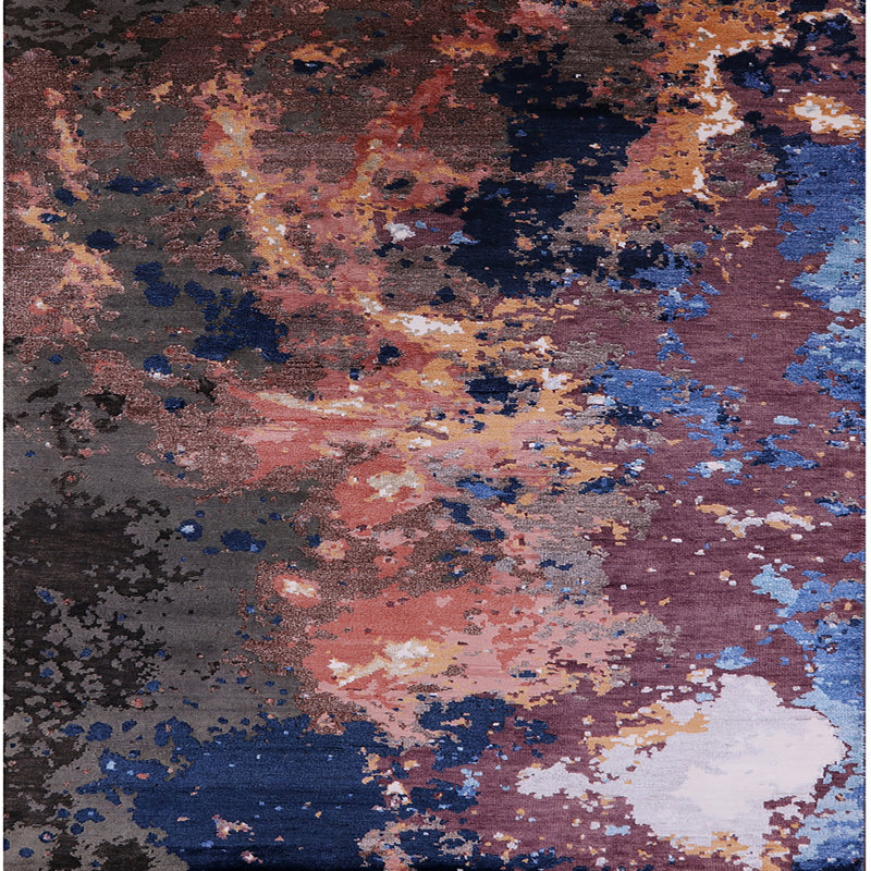 Tapis gris, Carré 8 pi
