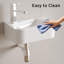 Floating Bathroom Sink, Wall Mounted Sink, Rectangle Vessel Sink For Small Modern Bathroom