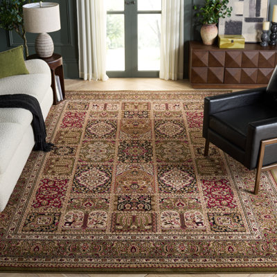 Tapis oriental vert Malayah Klose