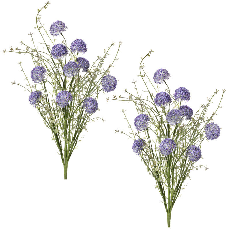 Buisson en plastique 23 po Wild Allium, Mauve