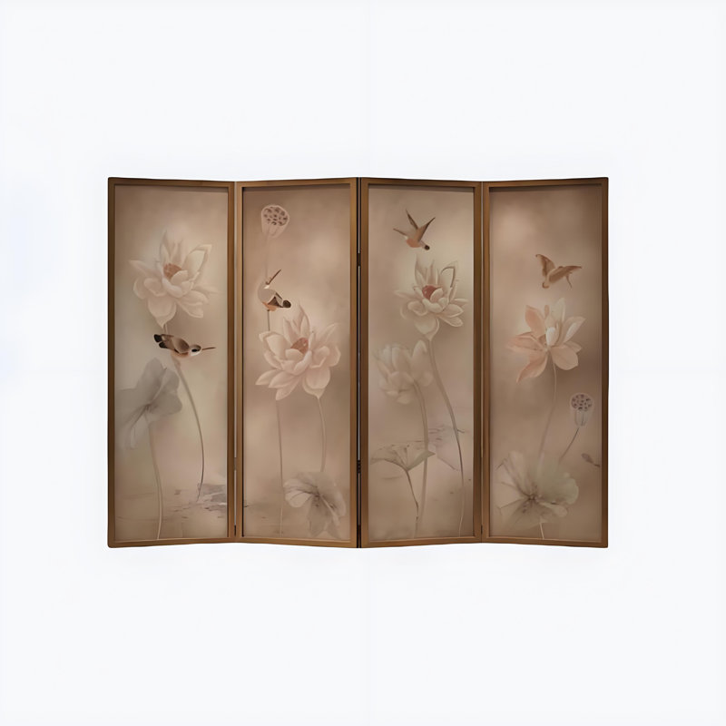 Nouvel écran de lotus rétro chinois