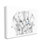 Happy Happy Elephant Family, cœur bleu, bébés animaux - impression