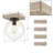 Woodbury Glass Flush Mount