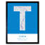 Turin Italy City Map - Single Picture Frame Typography