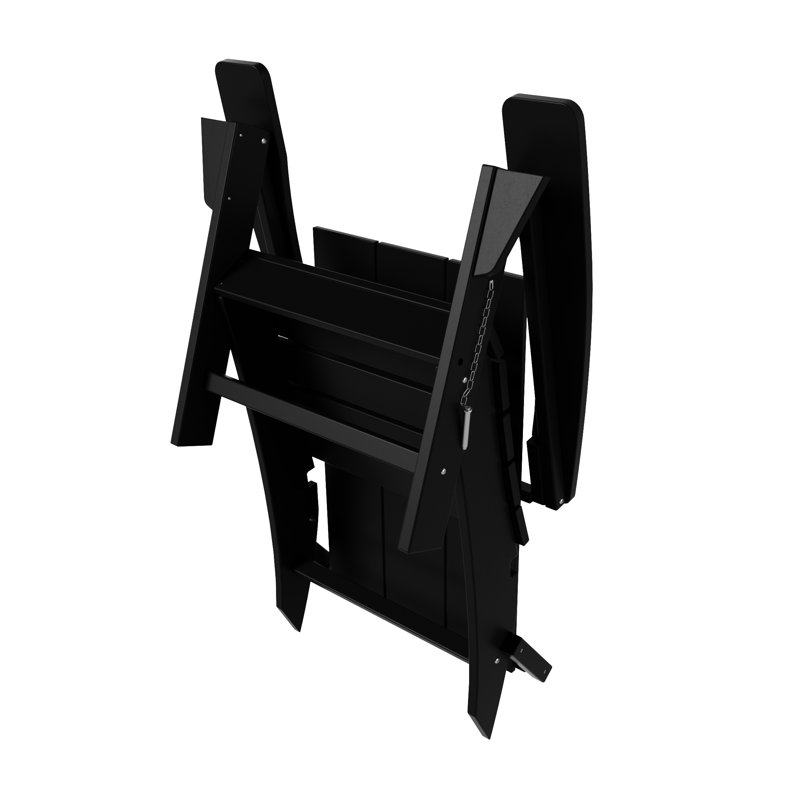 Joubert Foldable Outdoor Adirondack Set, Black