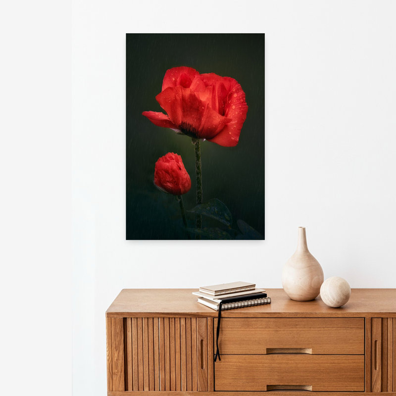 «Mother Is My Umbrella», art mural contemporain abstrait, H 24 po x l 16 po