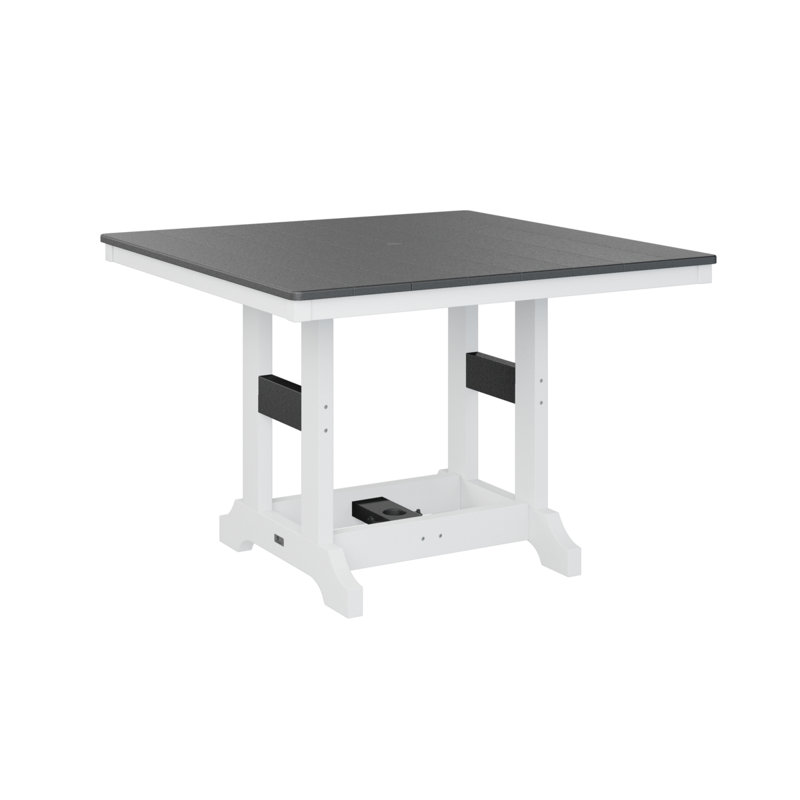 Table de salle à manger carrée Brandon, Noir, H 30,87 po x l 44 po x P 44 po