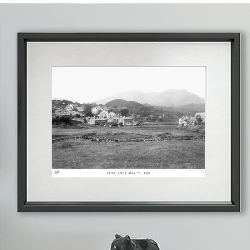 Penrhyndeudraeth, 1901 by Francis Frith - Single Picture Frame Print, 40cm H x 50cm W x 2.3cm D