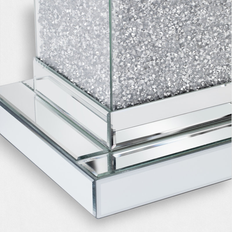 Mirrored End Table