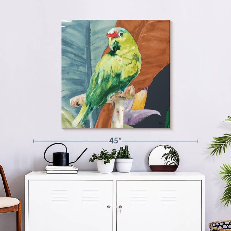 Brampt A Tropical Parrot, 30" H x 30" W