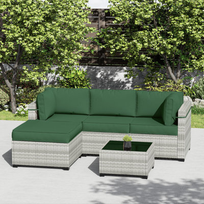 Ensemble de coussins de patio modulaire pour 3 sièges Wynee 9Pcs