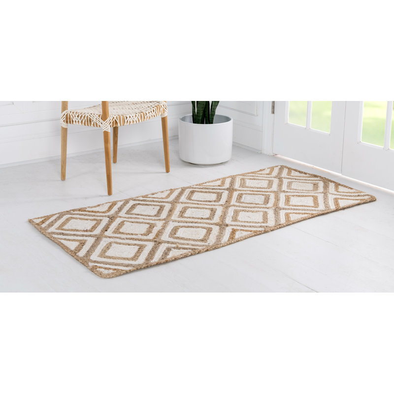 Jereck Cotton Geometric Indoor Rug, Runner 2'7" x 6'1"